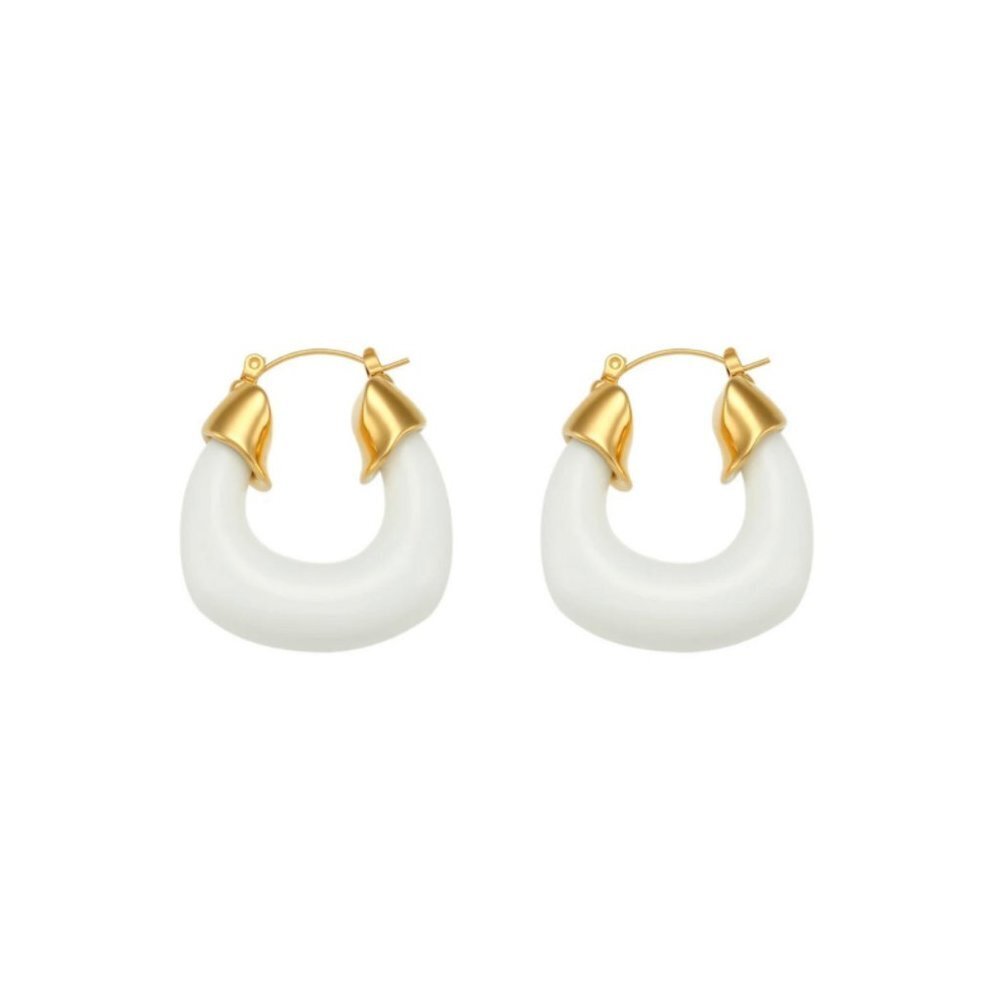 White Elanor Hoops